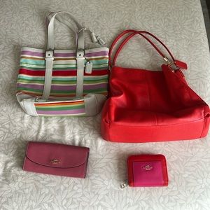 Coach purse and wallet bundle. Authentic.